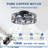 20"Woodland Silhouette Matte Black Caged Ceiling Fan with Light&Remote,Bladeless,6-Speed Reversible Motor