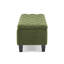 Banc repose-pieds avec rangement, surface bouclée, pieds en bois d'hévéa, capacité de 300 lb-244328476