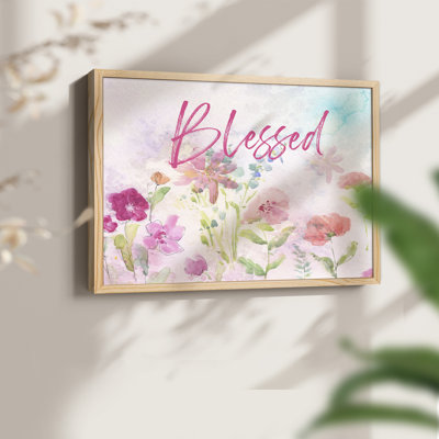 Summer Garden Blessed -Framed Print - Restickable