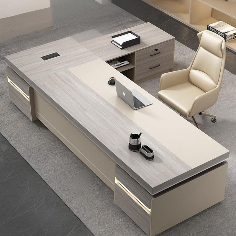 Bureau en L 94,49 po, H 29,53 po x l 94,49 po x P 62,99 po