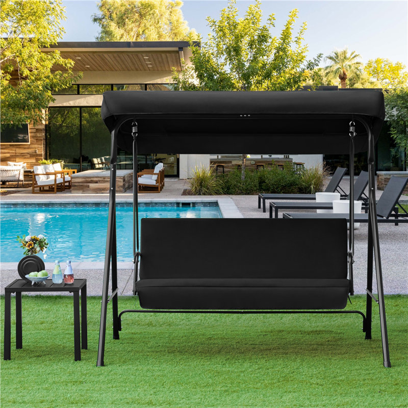 3 Person Porch Swing with Canopy
