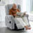 Power Lift Wingback Recliner with Massage & Heat Upholstery Tacks Chenille Fabric-369407011