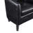 Anges Faux Leather Barrel Chair with Ottoman-954205183