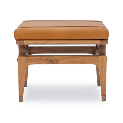 MS Upholstery Leather Ottoman
