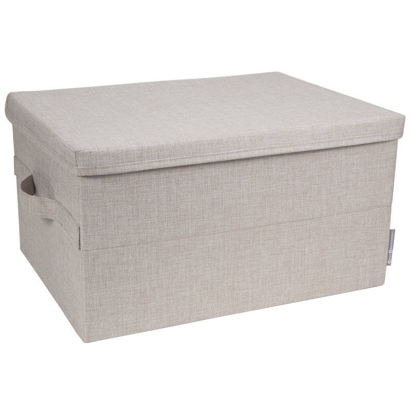 Soft Storage Fabric Box, 8.7" H x 15.75" W x 11.8" D, Navy