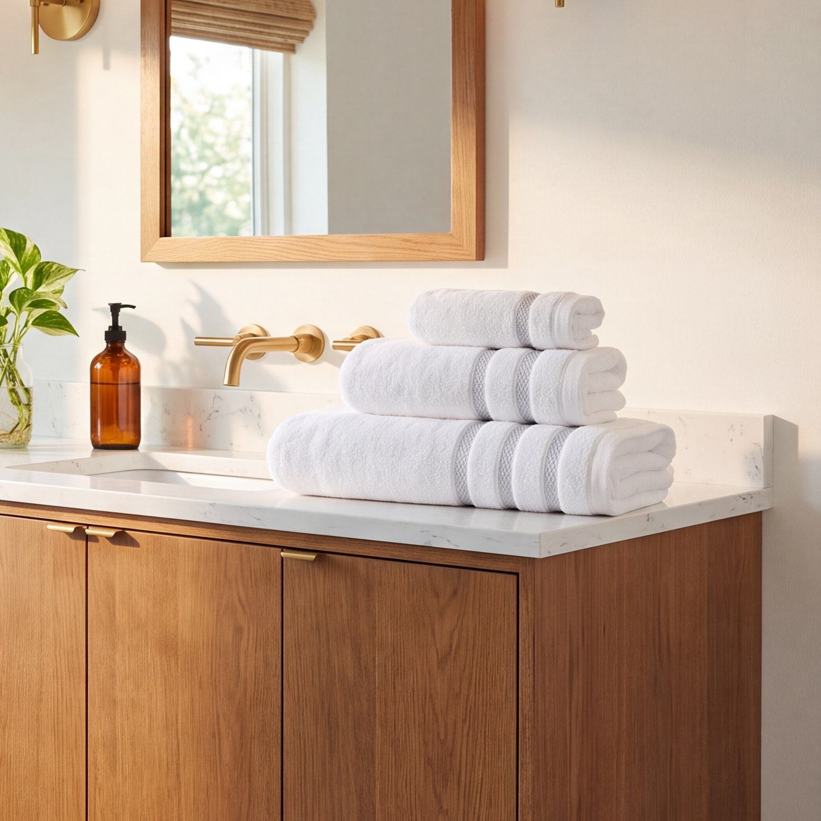 Vera Wang 3-Piece Trellis Cotton Towel Set