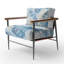 Fauteuil d'appoint Blue Butterfly Whispering Wings II - fauteuil rembourré Boho-758196078