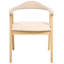 46cm H Polyester Upholstered Full Back Armchair in Beige-1343674274