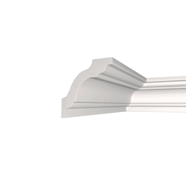 Brian 78.74"L x 6"W x 4.33"H x 4.33"D Glue-Up Styrofoam Crown Molding 32.5 ln. ft.