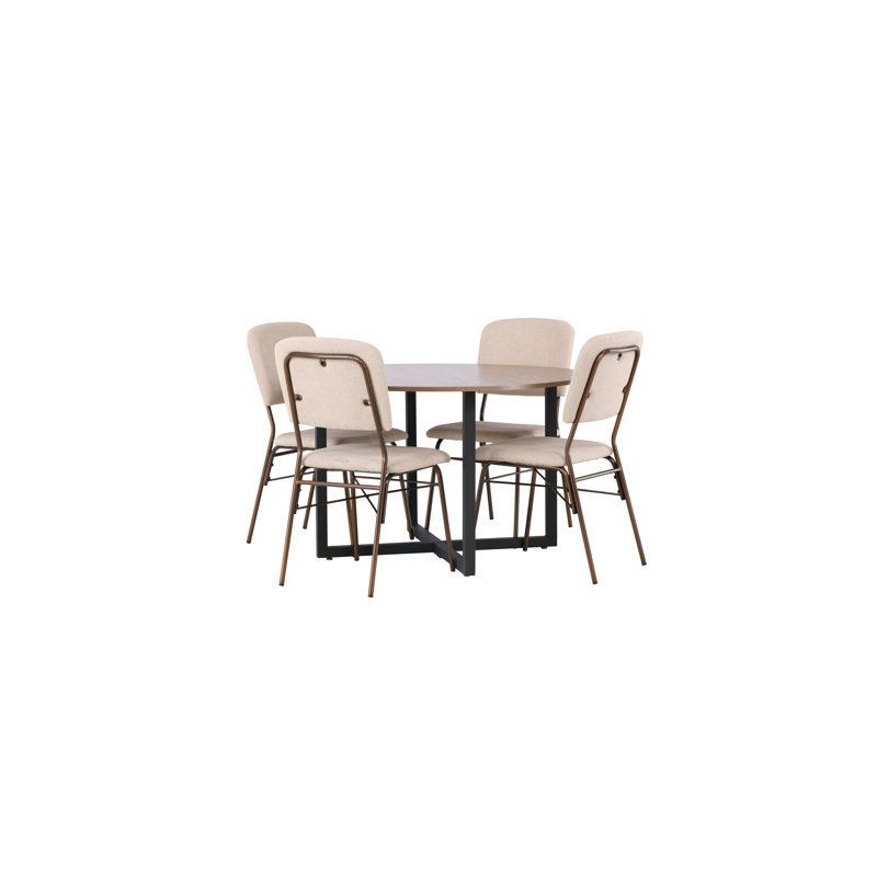Anjanette 4 - Person Dining Set
