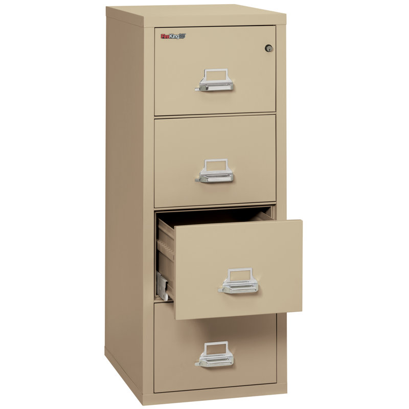 Fireproof 4 - Drawer File Cabinet, Parchment