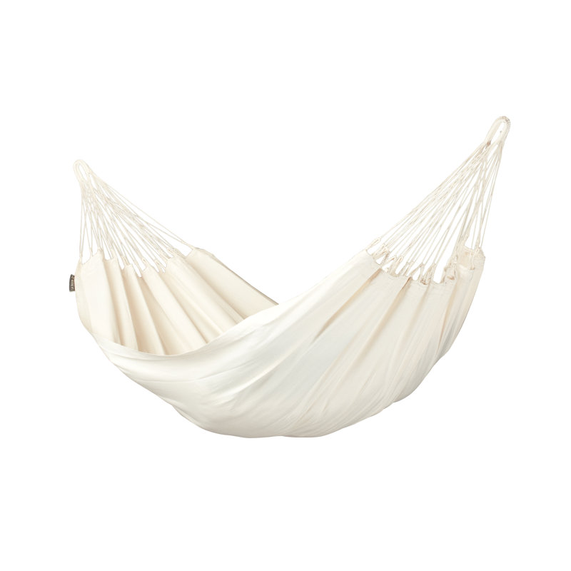 Latte Organic Cotton Single Hammock with Reinforced Edges