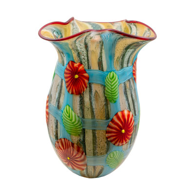Plazio Handmade Glass Table Vase
