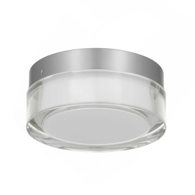 6" Chrome Inegrated LED Flush Mount
