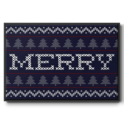 Merry, toile tendue sur toile tendue avec chandail