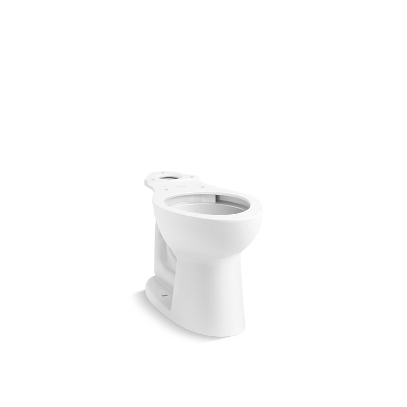 Cuvette de toilette allongée Highline, Blanc / bronze huilé