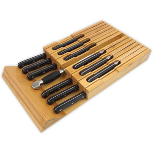 ZIMYA NYC(TM) 13 Slot Drawer Knife Block