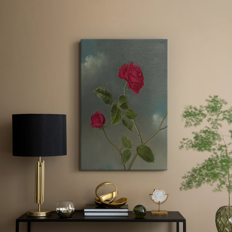 Roses - toile tendue par Martin Johnson Heade, 8 x 12