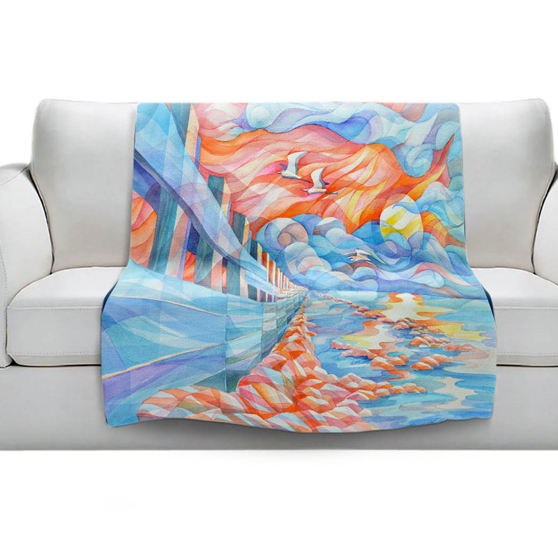 Couverture sherpa douce egrets flight, l 51 po x L 60 po