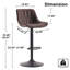 Tabourets de bar pivotants à hauteur réglable Modern-1974139887