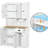 White Kitchen Furniture Cabinet, 71" With Adjustable Storage Shelves, 6 Doors, 1 Drawer, Modern Style For Home Pantry Freestanding Pasta Storage, Doors And Drawer --570955028