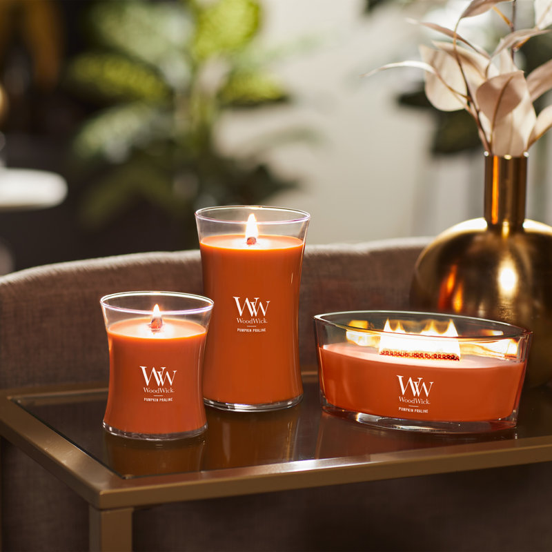 Bougie WoodWick® Chai Ellipse, Orange