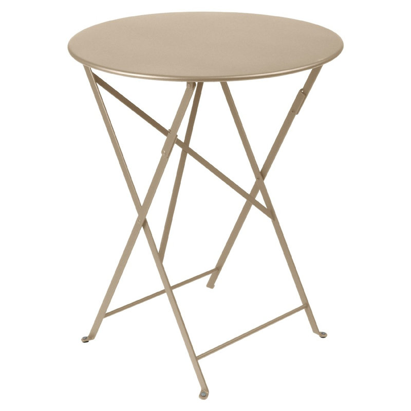 Bistro Outdoor Round Bistro Table, Nutmeg, 29" H x 24" W x 24" L