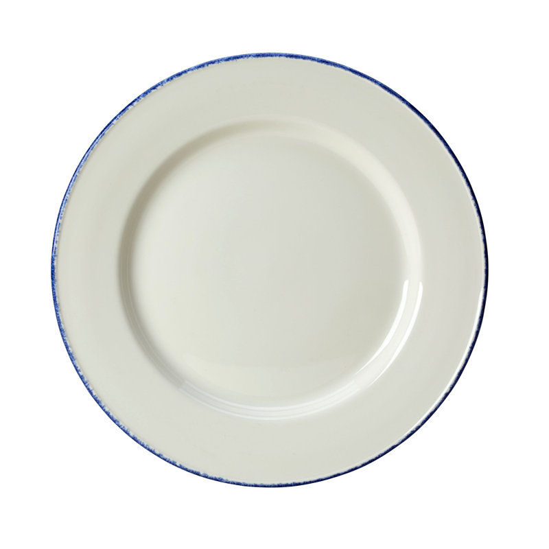 Assiette de service / hachoir BLUE DAPPLE