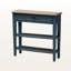 Console Flora, à un tiroir, brun / bleu Flora 29,68 po x l 31,2 po x P 9,82 po Flora