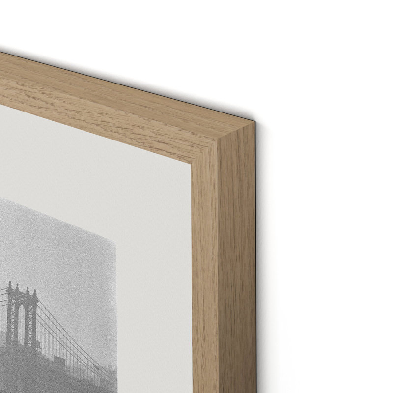 Brooklyn Bridge By Barbara Alper, W 24" x H 32", White Oak