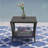 Iaverne Square Outdoor Side Table , 19.3'' in. W 19.3'' in. D