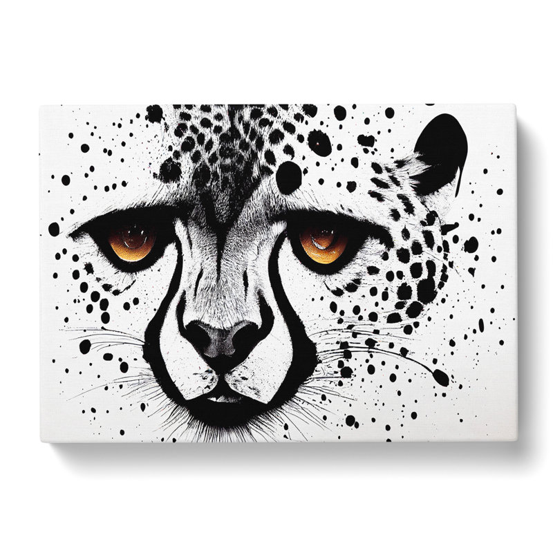 Cheetah Vol.2 Abstract - Wrapped Canvas Print, 35cm H x 50cm W x 3cm D