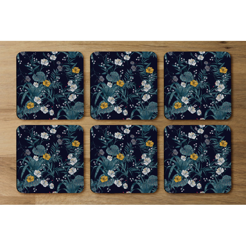 Square 6 Piece Coaster Set