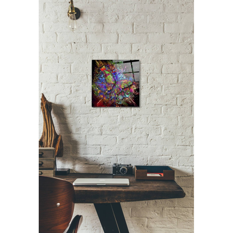 «Monarch», art mural en verre acrylique, H 12 po x l 12 po x P 0,13 po