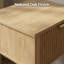Table de bout moderne minimaliste avec tablette de rangement ouverte-2040682671