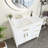 Niyema 36 " W Free Standing Wall Mounted 1 Single Vanity Bathroom Vanity With Ceramic Top