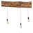 Rustic Lodge 8 - Light Natural Wood Kitchen Island Pendant
