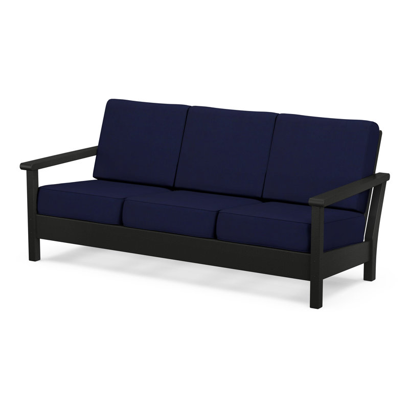 Harbour Deep Seating Sofa, Black, Navy