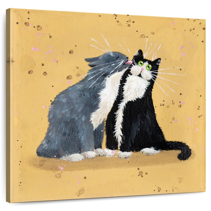 Crowle The Kiss Cats, 10" H x 10" W