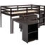 Lit mezzanine simple avec armoire fonctionnelle et coiffeuse portative, bureau d'ordinateur stable,-144199142