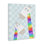 Toile girafe arc-en-ciel géométrique, design par Carla Daly