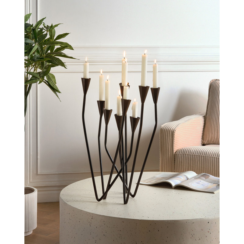 MATOSINHOS Metal Tabletop Candelabra