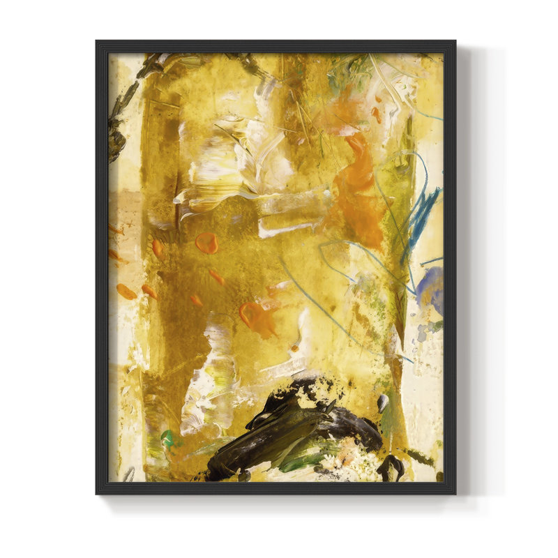 «Blazing Rays II», reproduction encadrée - bois massif, H 15 po x l 12 po, Noir, noir, noir, noir