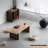 Dark Walnut Solid Wood Rectangular Coffee Table