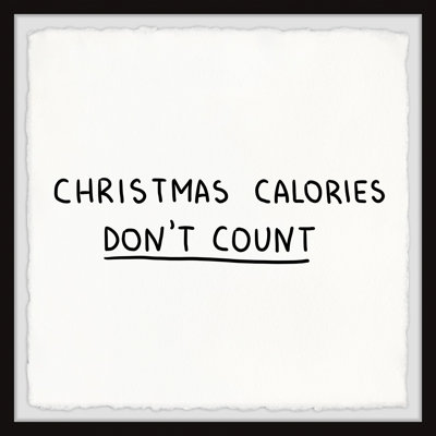 Christmas Calories Don't Count - Single Picture Frame Print