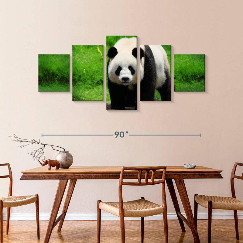 Strolling Panda, 42" H x 92" W