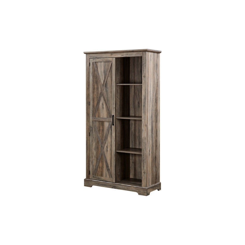 Armoire de rangement Barn, Gris délavé
