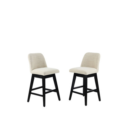 2 pivotants de 360 degrés - couleur crème. Conception moderne pour la salle à manger. Fabriqué avec des matériaux. Une expérience d'assise confortable. 21,41 po de largeur, 37,75 de hauteur, 45,19 lb de poids de paquet de 2 couleurs,