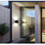 Matte Black 10cm H Outdoor Sconce