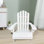 Chaise Adirondack d'extérieur ou d'intérieur en bois pour enfants